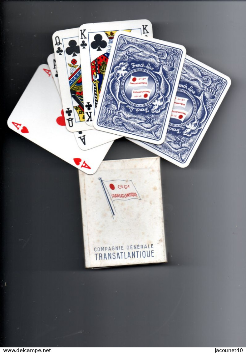 Cie. Gie Transatlantique Jeux De 54 Cartes  French Line Complet - Gift Cards