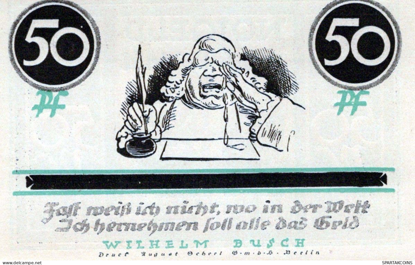 50 PFENNIG 1921 Stadt STOLZENAU Hanover DEUTSCHLAND Notgeld Banknote #PJ079 - [11] Local Banknote Issues