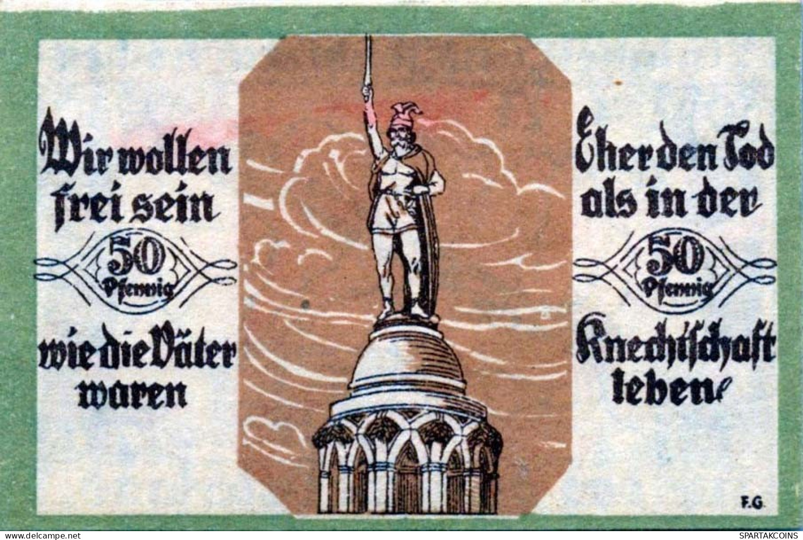50 PFENNIG 1921 Stadt SOLTAU Hanover UNC DEUTSCHLAND Notgeld Banknote #PI086 - [11] Emissioni Locali