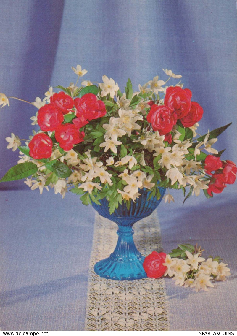 FLORES Vintage Tarjeta Postal CPSM #PAS682.ES - Flowers