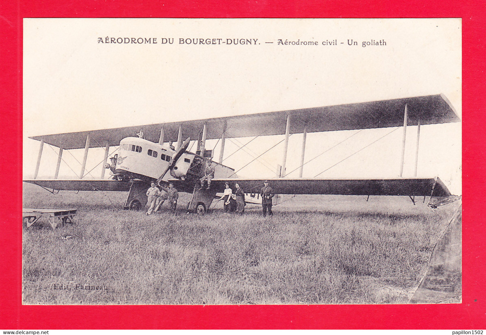 Aviation-538Ph100  Aérodrome Du Bourget Dugny, Aérodrome Civil, Un Goliath, BE - 1919-1938: Interbellum