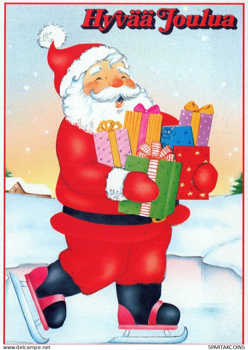 PAPÁ NOEL NAVIDAD Fiesta Vintage Tarjeta Postal CPSM #PAK553.ES - Santa Claus