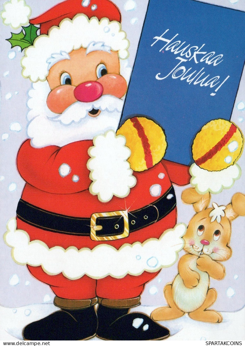 PAPÁ NOEL NAVIDAD Fiesta Vintage Tarjeta Postal CPSM #PAJ575.ES - Santa Claus