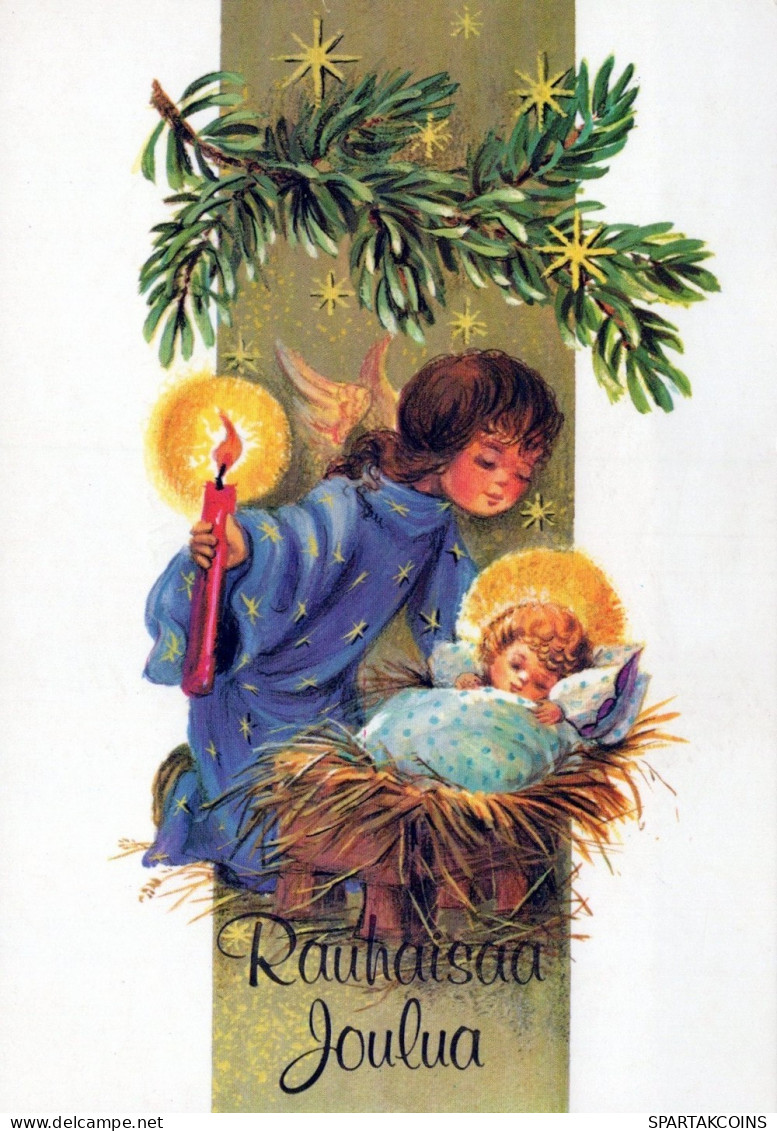 ÁNGEL NAVIDAD Vintage Tarjeta Postal CPSM #PAH738.ES - Engel