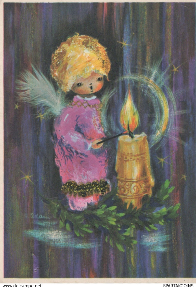 ÁNGEL NAVIDAD Vintage Tarjeta Postal CPSM #PAH434.ES - Anges