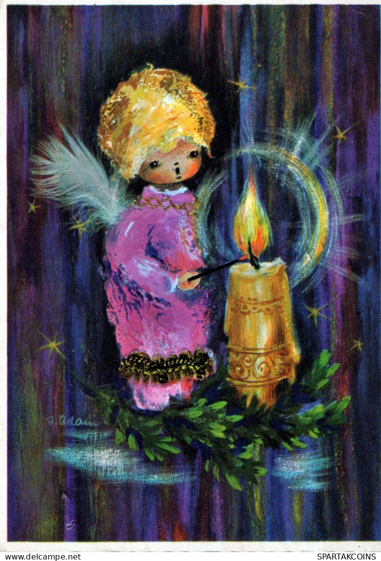 ÁNGEL NAVIDAD Vintage Tarjeta Postal CPSM #PAH434.ES - Anges