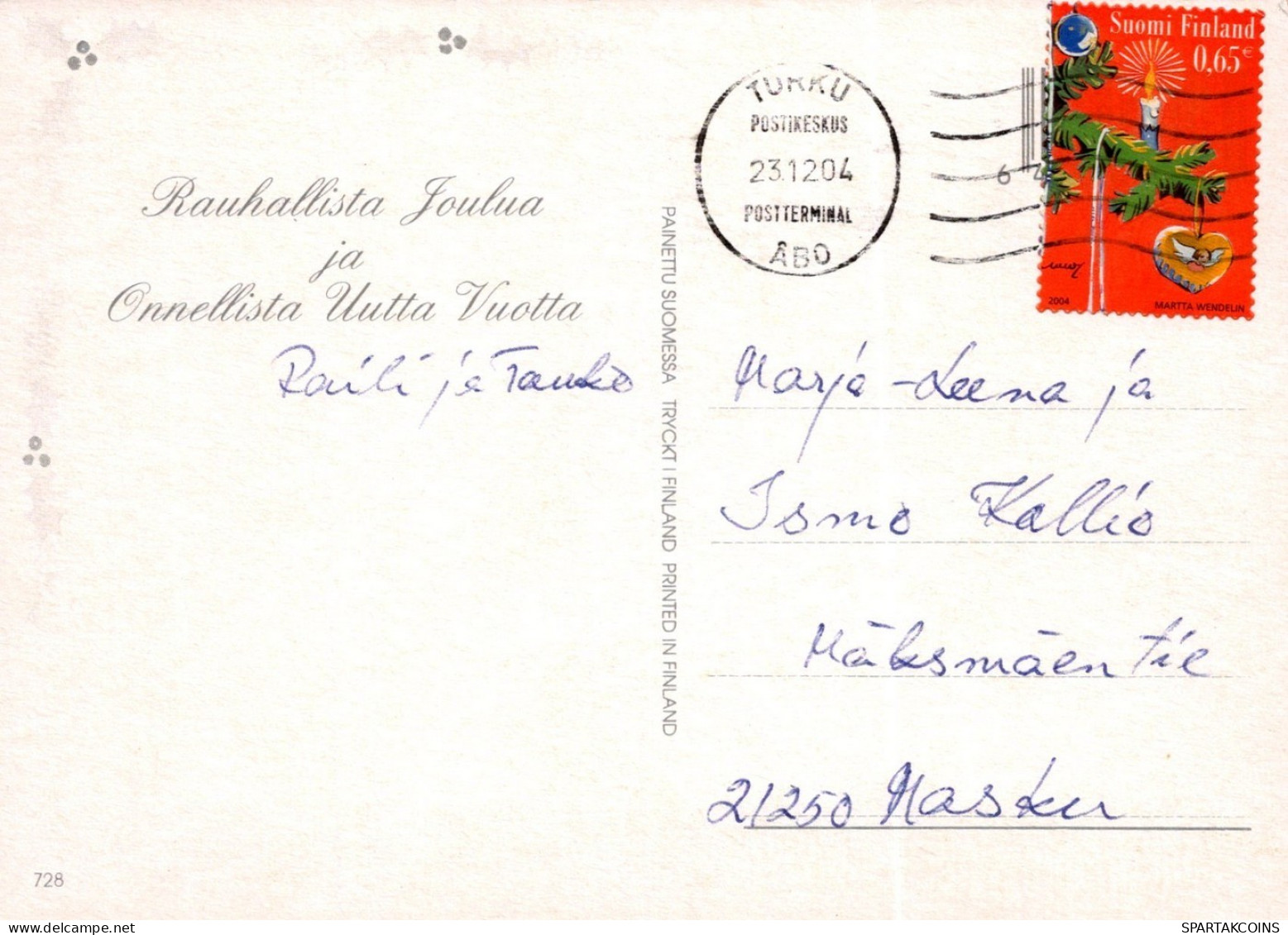ÁNGEL NAVIDAD Vintage Tarjeta Postal CPSM #PAH799.ES - Engel
