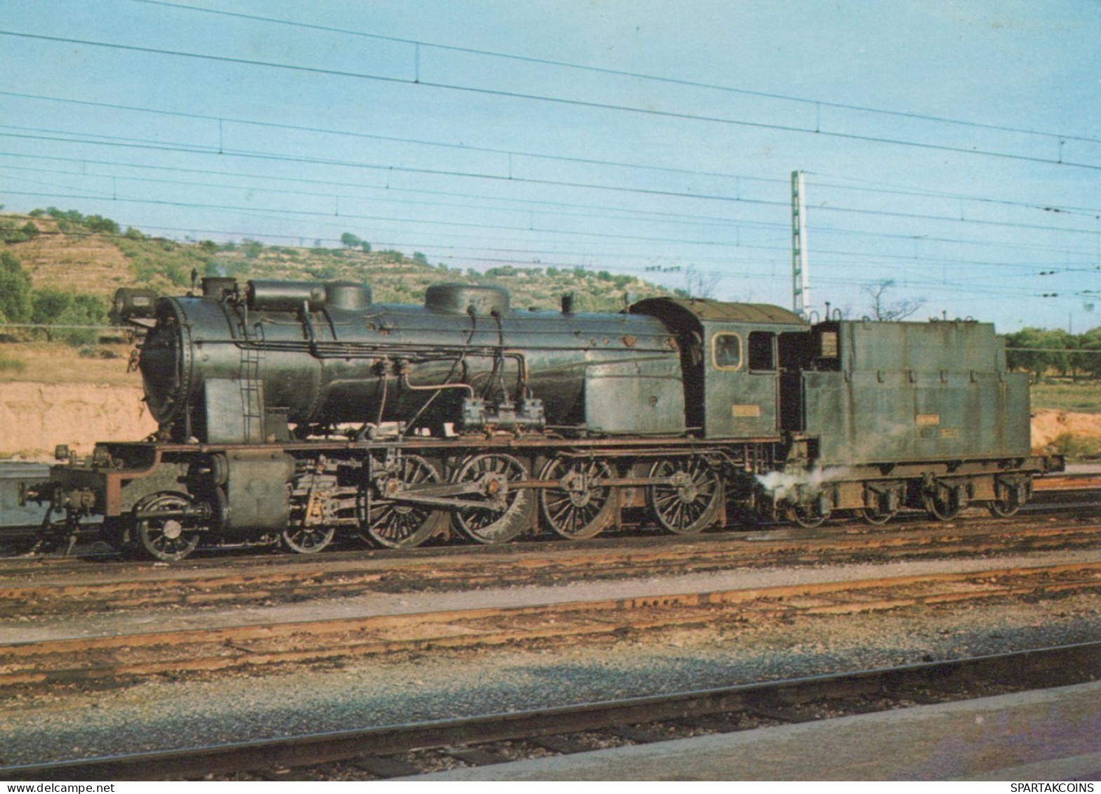 TREN TRANSPORTE Ferroviario Vintage Tarjeta Postal CPSM #PAA795.ES - Treni