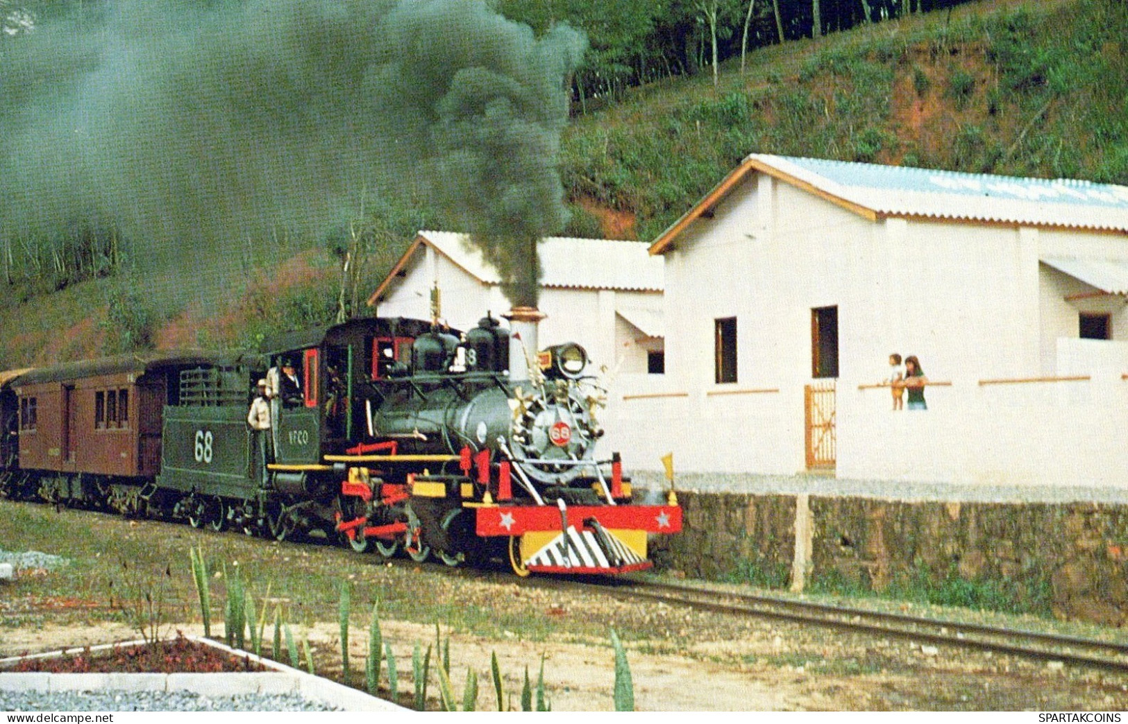 TREN TRANSPORTE Ferroviario Vintage Tarjeta Postal CPSMF #PAA528.ES - Treinen