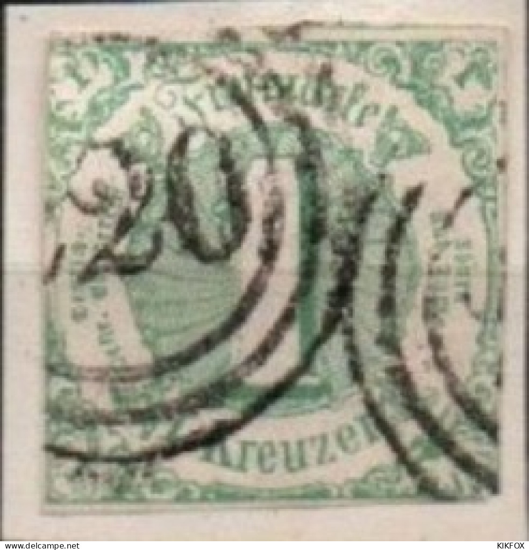 ALTDEUTSCHLAND , THURN UND TAXIS, 1859 - 1861,  MI 20, 1 KREUZER, ZIFFER IM KREIS, GESTEMPELT, OBLITERE - Used