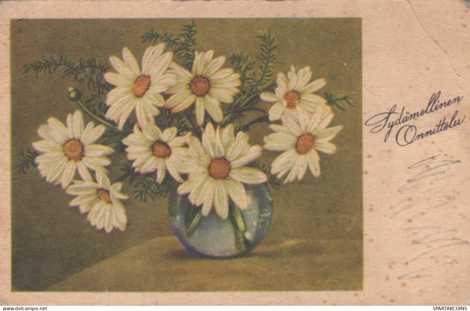 FLOWERS Vintage Postcard CPA #PKE720.GB - Bloemen