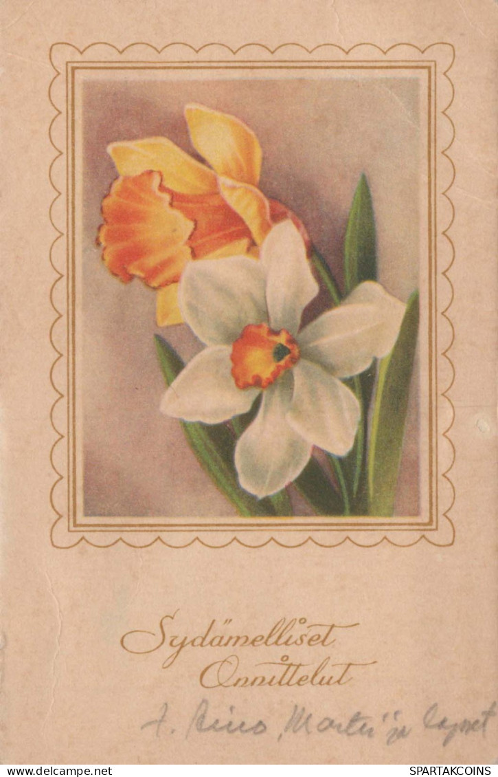 FLOWERS Vintage Postcard CPA #PKE660.GB - Fleurs