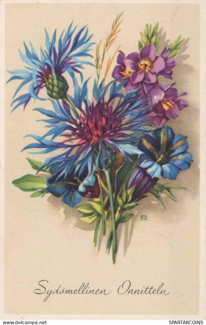 FLOWERS Vintage Postcard CPA #PKE538.GB - Fleurs