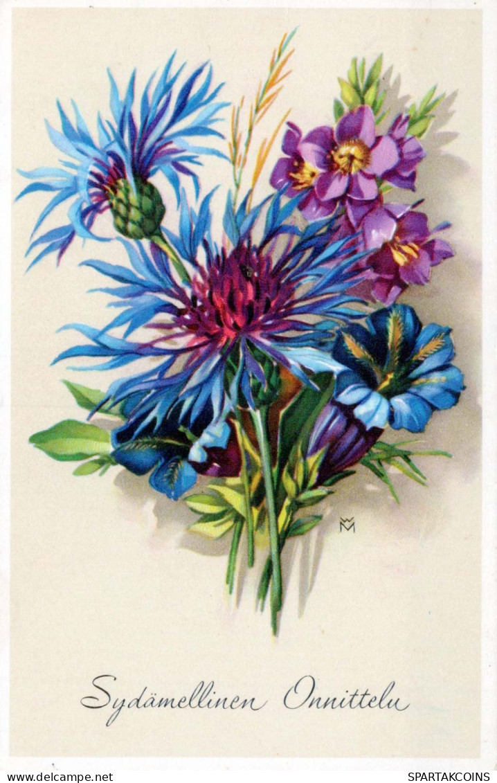 FLOWERS Vintage Postcard CPA #PKE538.GB - Fleurs
