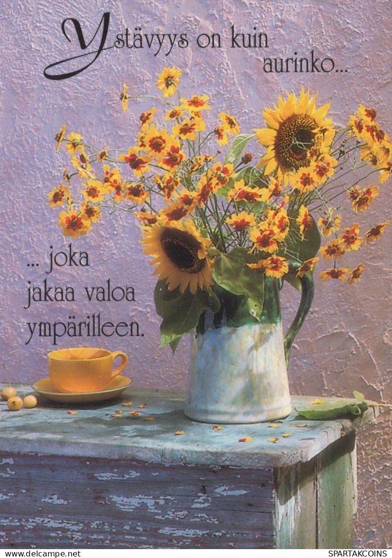FLOWERS Vintage Postcard CPSM #PBZ908.GB - Fiori