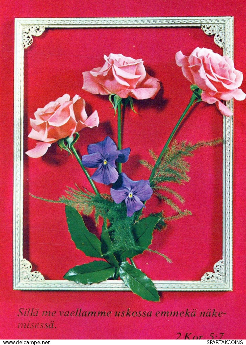 FLOWERS Vintage Postcard CPSM #PBZ304.GB - Fleurs