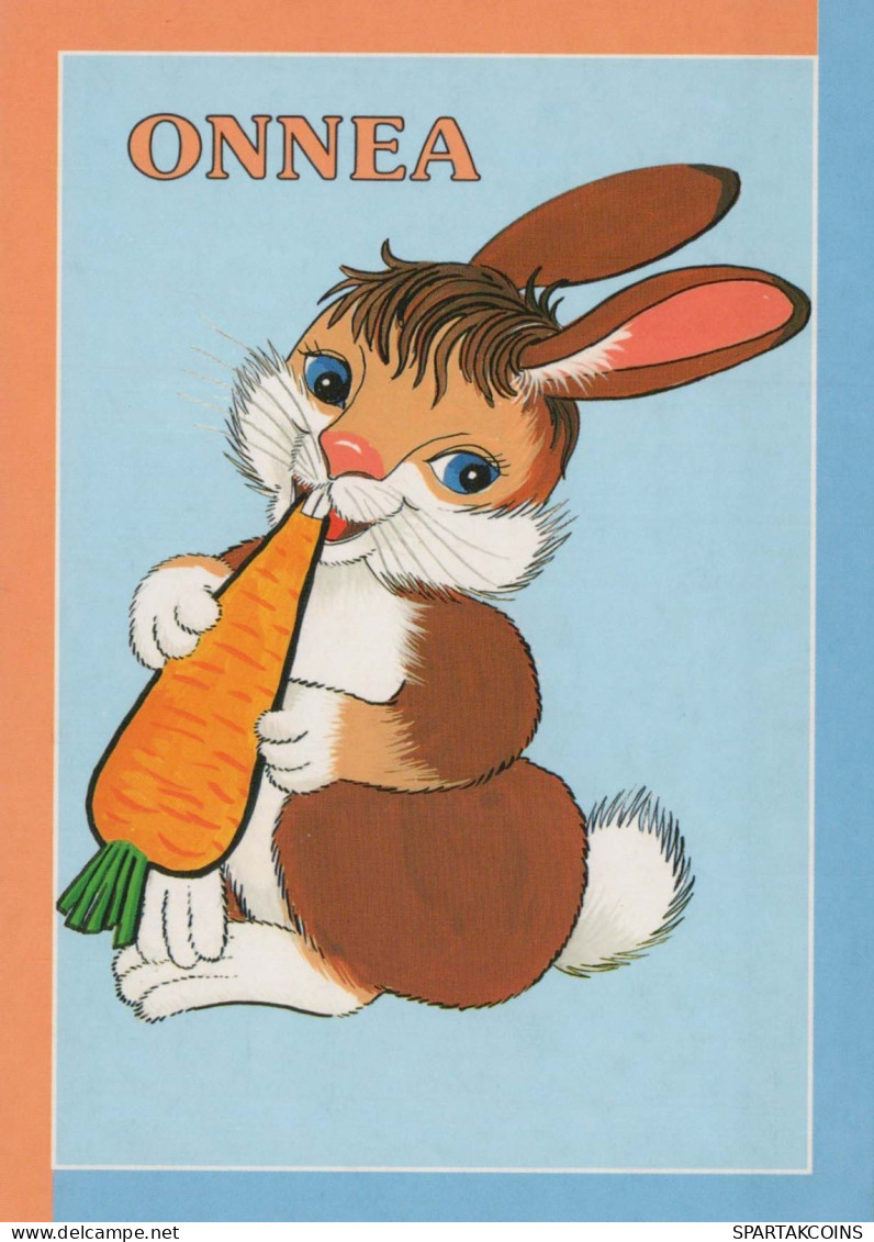 RABBIT Animals Vintage Postcard CPSM #PBR138.GB - Other & Unclassified