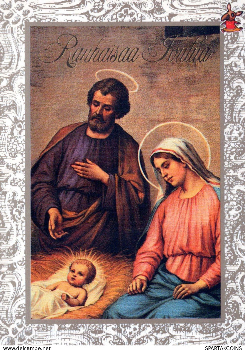 Virgen Mary Madonna Baby JESUS Christmas Religion Vintage Postcard CPSM #PBB752.GB - Vierge Marie & Madones