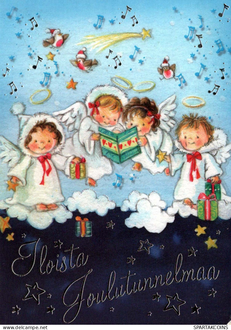 ANGEL Happy New Year Christmas Vintage Postcard CPSM #PAW401.GB - Anges