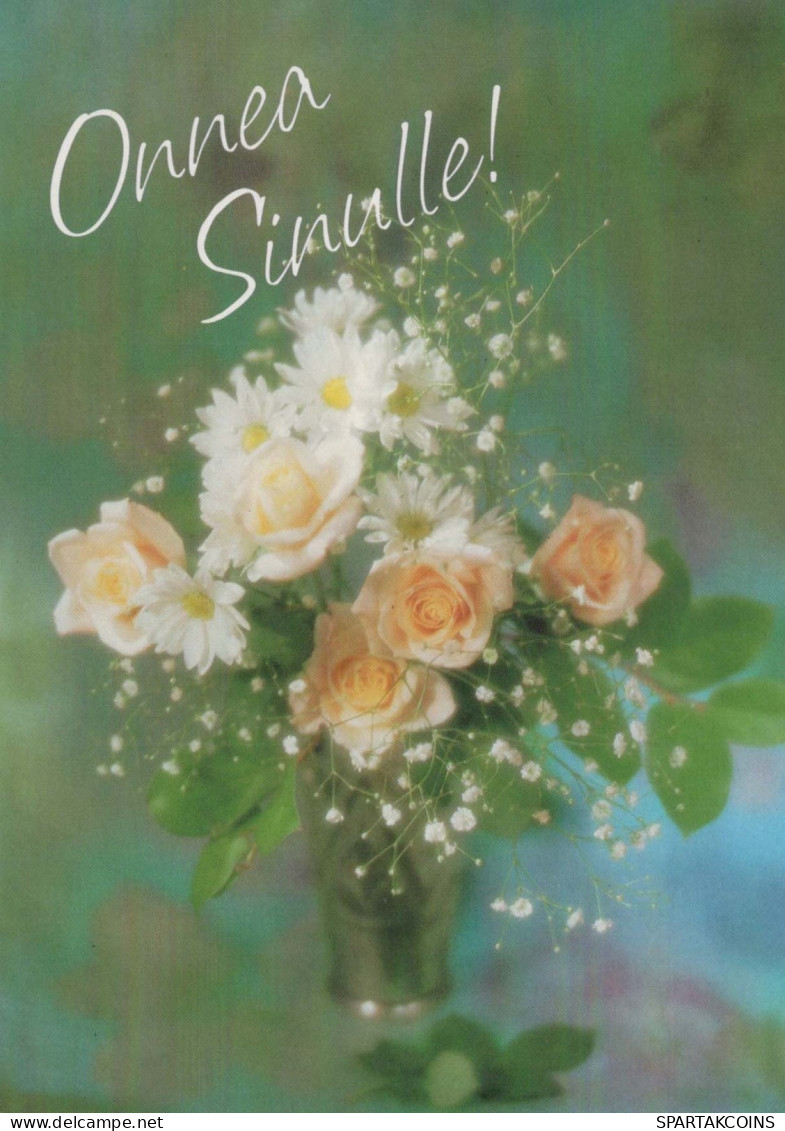 FLEURS Vintage Carte Postale CPSM #PAR778.FR - Fiori