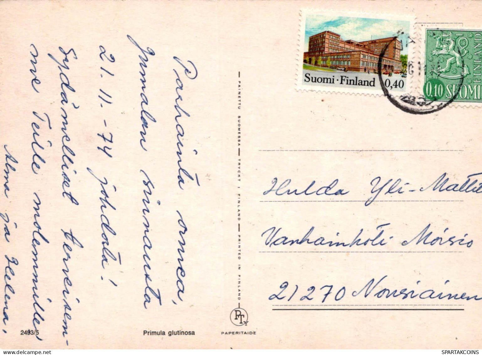 FLEURS Vintage Carte Postale CPSM #PAR538.FR - Fleurs