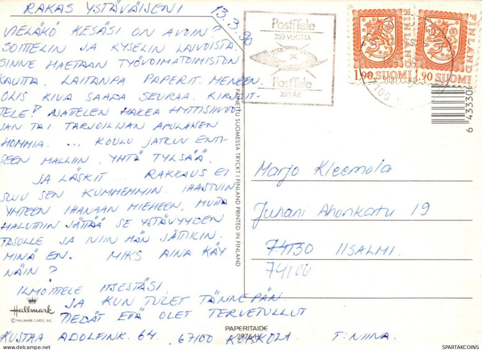 SINGE Animaux Vintage Carte Postale CPSM #PAN995.FR - Affen