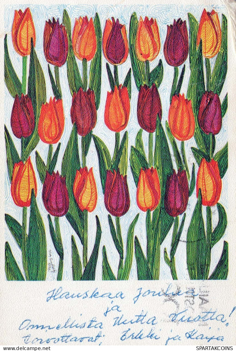 FLEURS Vintage Carte Postale CPSM #PAR116.FR - Fleurs