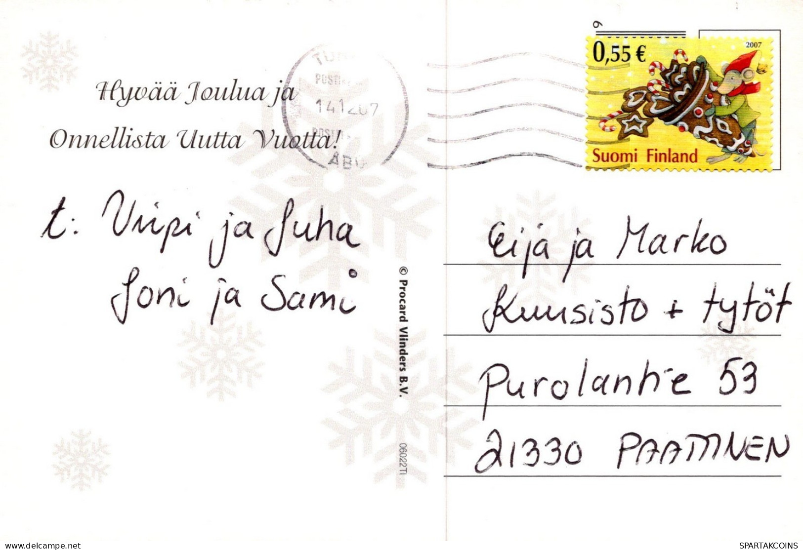 PÈRE NOËL NOËL Fêtes Voeux Vintage Carte Postale CPSM #PAK554.FR - Santa Claus