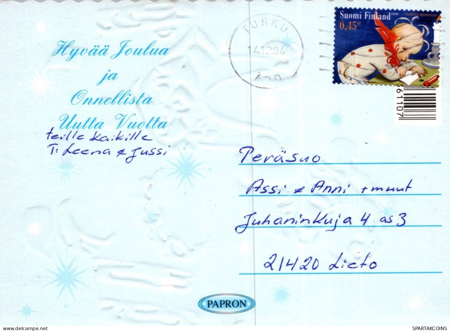 PÈRE NOËL NOËL Fêtes Voeux Vintage Carte Postale CPSM #PAK822.FR - Santa Claus