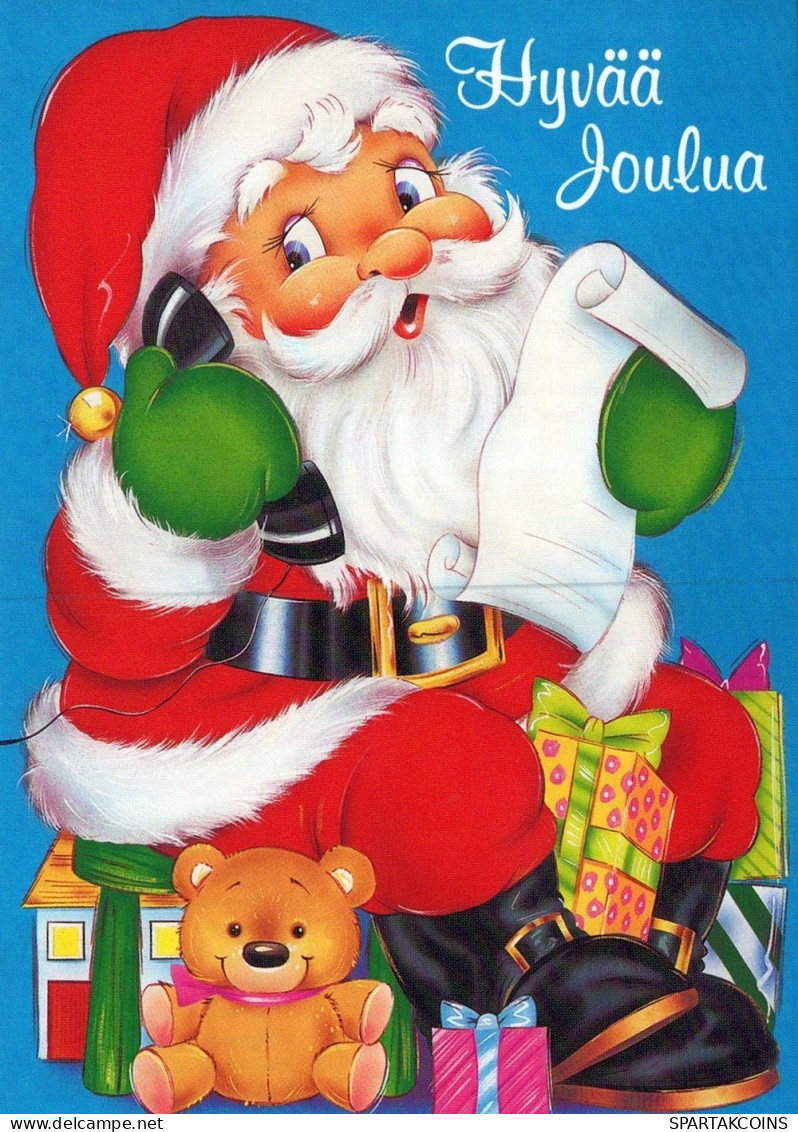 PÈRE NOËL NOËL Fêtes Voeux Vintage Carte Postale CPSM #PAK689.FR - Santa Claus