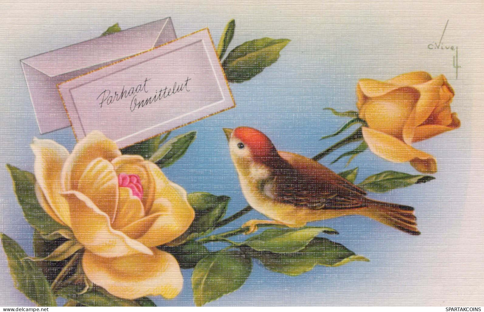 FLORES Vintage Tarjeta Postal CPSMPF #PKG083.ES - Fleurs