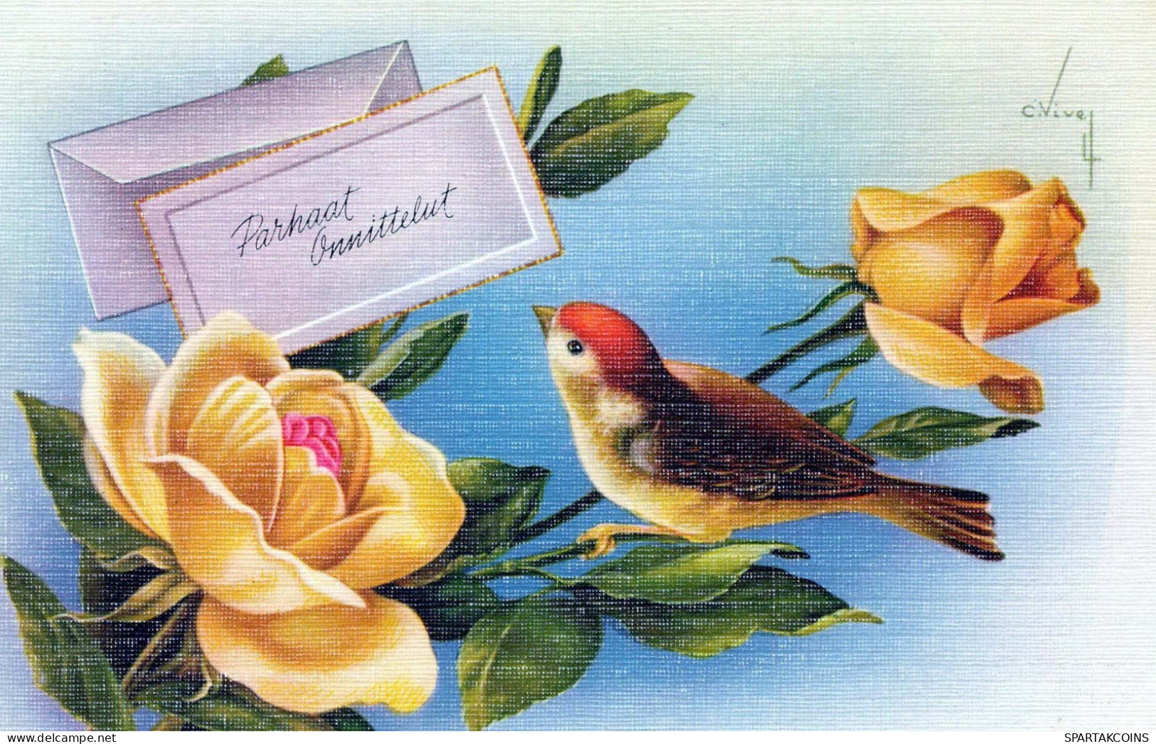 FLORES Vintage Tarjeta Postal CPSMPF #PKG083.ES - Fiori