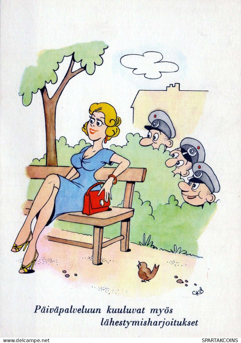 SOLDADOS HUMOR Militaria Vintage Tarjeta Postal CPSM #PBV816.ES - Humoristiques