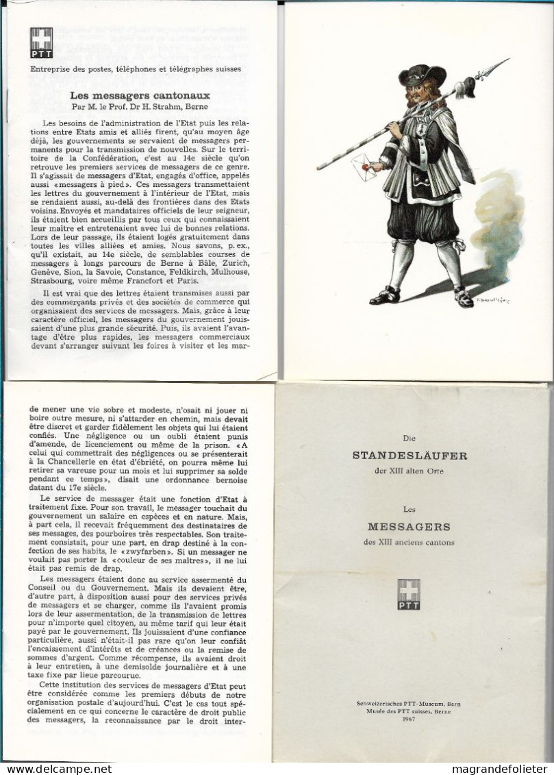 CPA PK AK  CARTE POSTALE SUISSE 13 X LES COSTUMES DES   MESSAGERS CANTONAUX ILLUSTRATEUR  MOSCOVITS. JUN - Collections & Lots