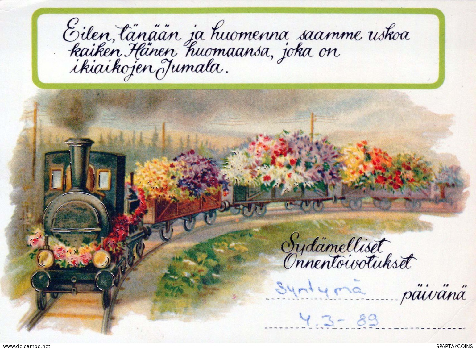 FELIZ CUMPLEAÑOS NIÑOS Vintage Tarjeta Postal CPSM #PBT786.ES - Compleanni
