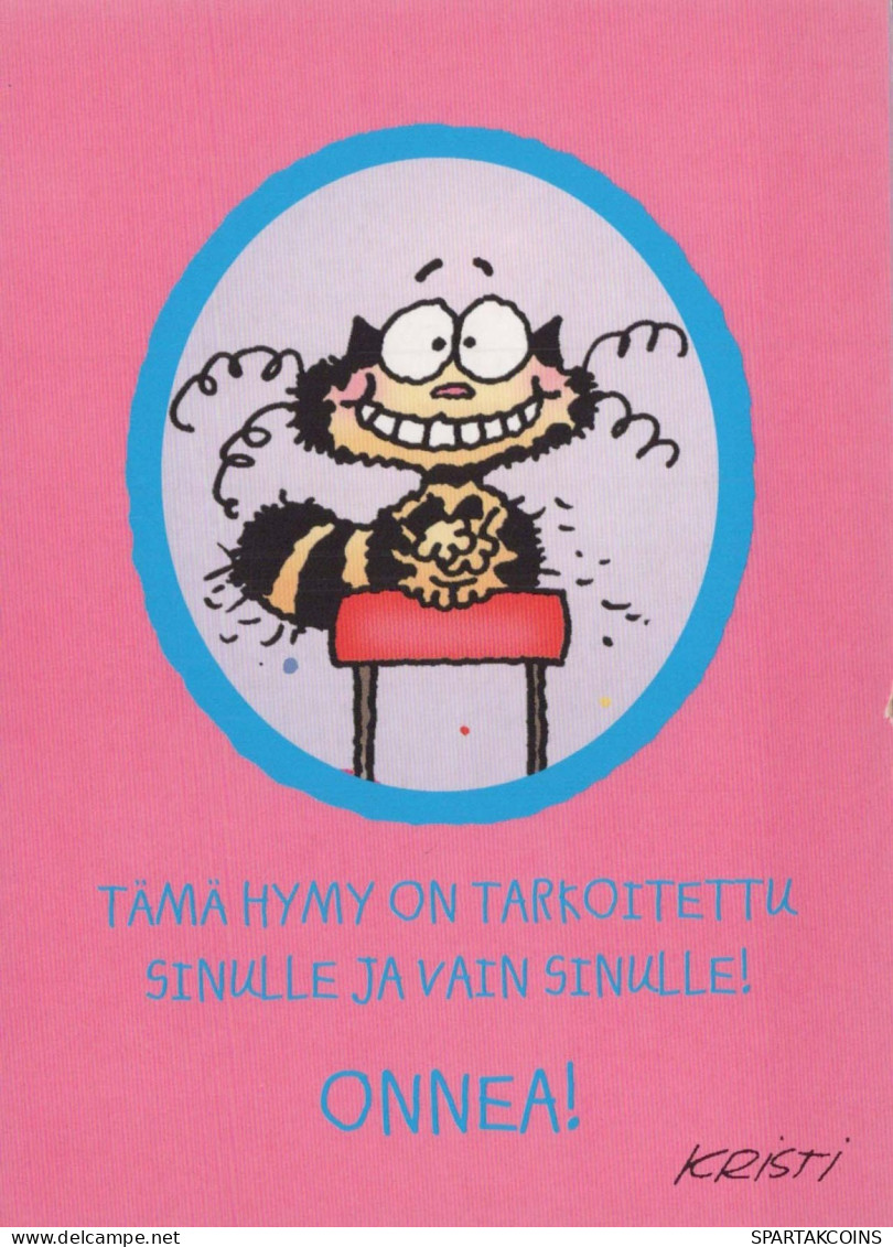 GATO GATITO Animales Vintage Tarjeta Postal CPSM #PBQ944.ES - Chats