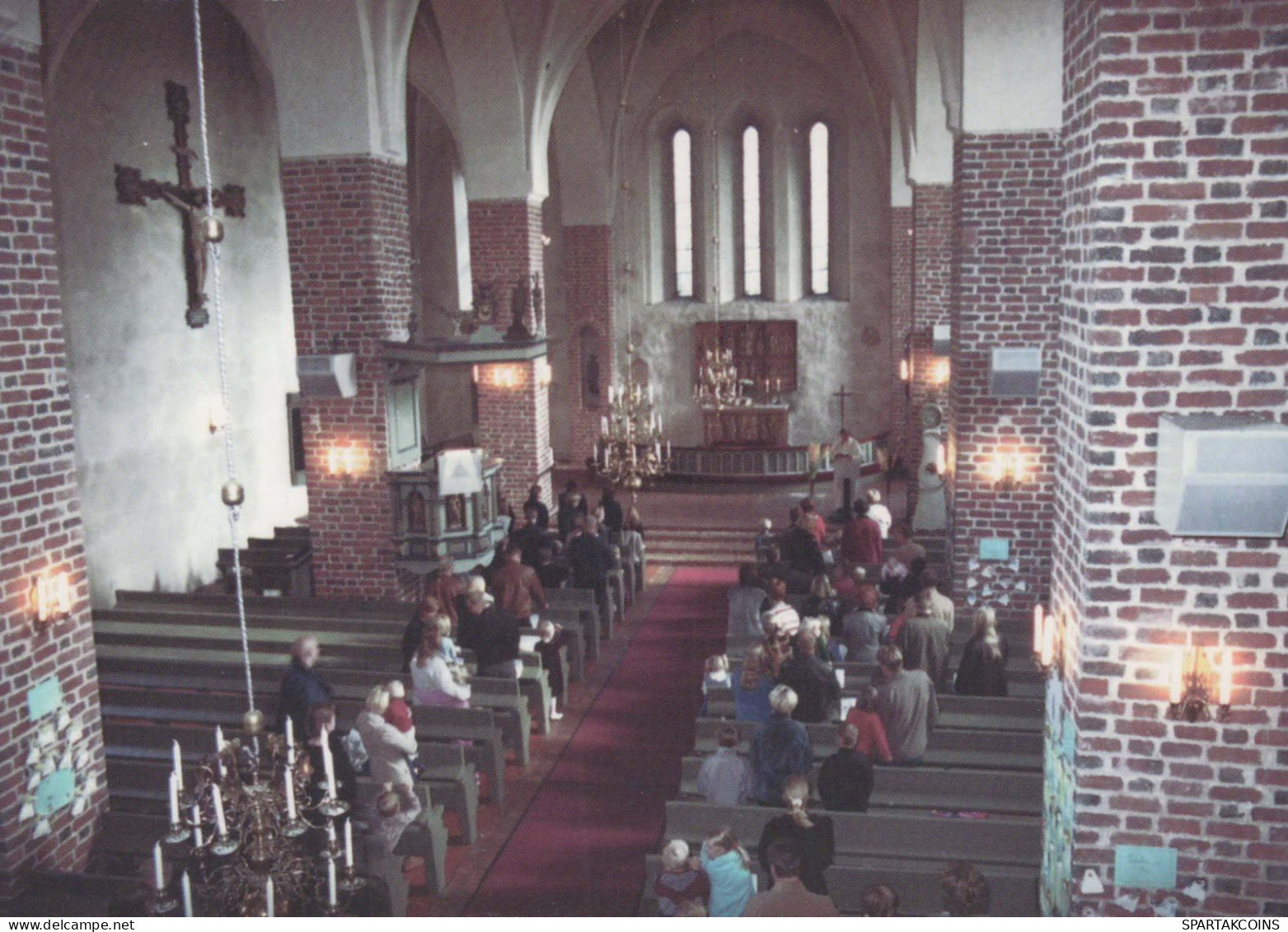 IGLESIA Cristianismo Religión Vintage Tarjeta Postal CPSM #PBQ232.ES - Churches & Convents