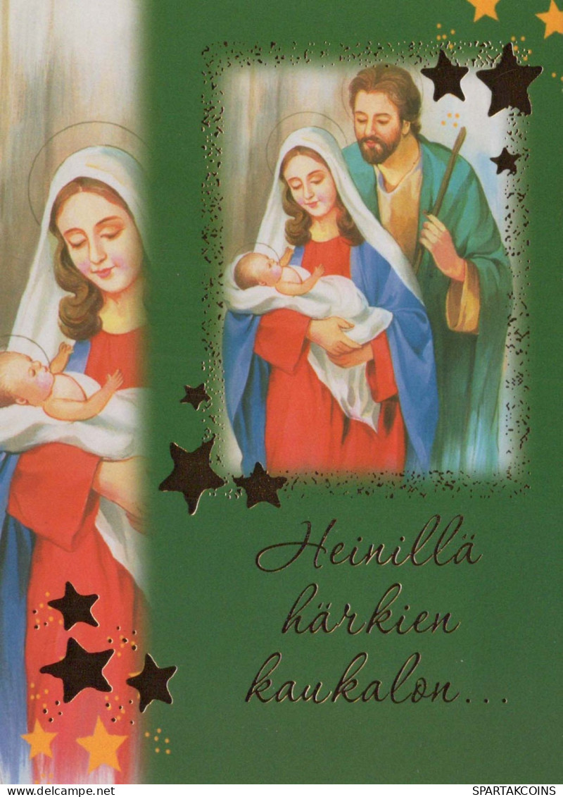 Virgen María Virgen Niño JESÚS Navidad Religión Vintage Tarjeta Postal CPSM #PBP721.ES - Jungfräuliche Marie Und Madona