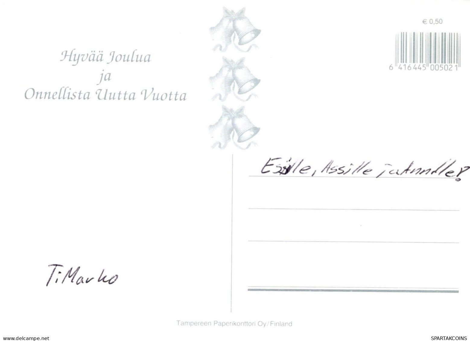 PAPÁ NOEL Feliz Año Navidad Vintage Tarjeta Postal CPSM #PBL475.ES - Santa Claus