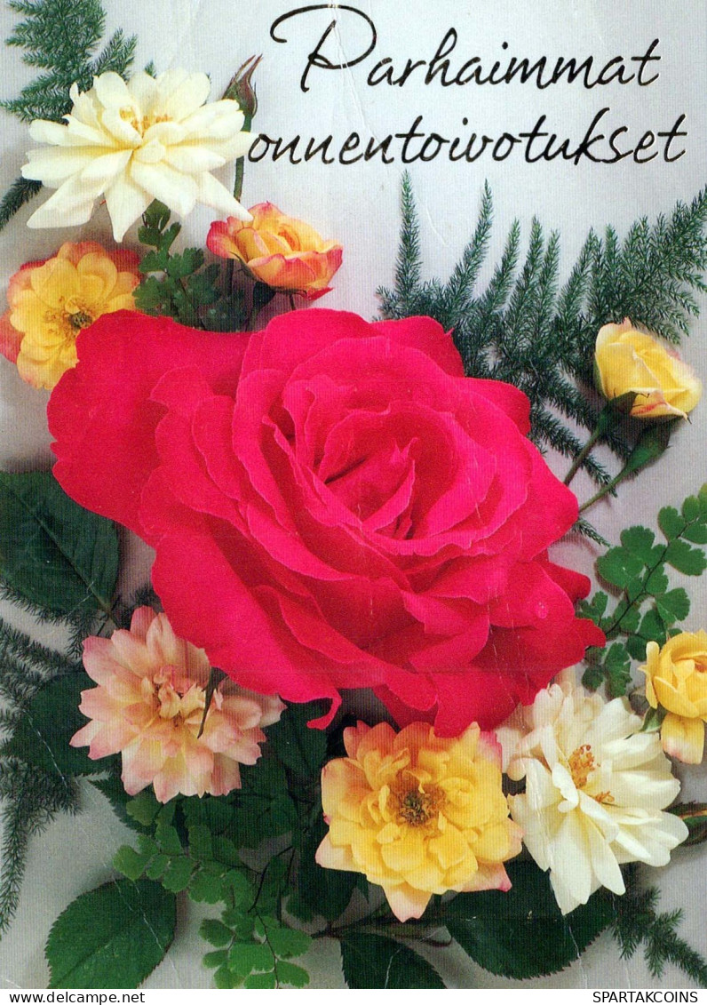 FLOWERS Vintage Ansichtskarte Postkarte CPSM #PAS262.DE - Blumen