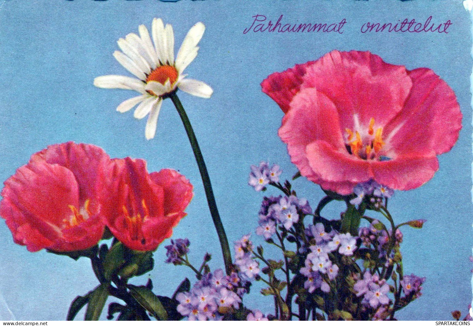 FLOWERS Vintage Ansichtskarte Postkarte CPSM #PAR661.DE - Flowers