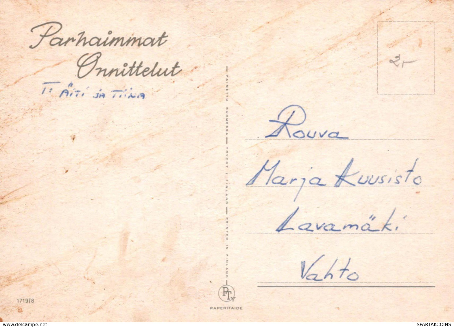 FLOWERS Vintage Ansichtskarte Postkarte CPSM #PAR901.DE - Blumen