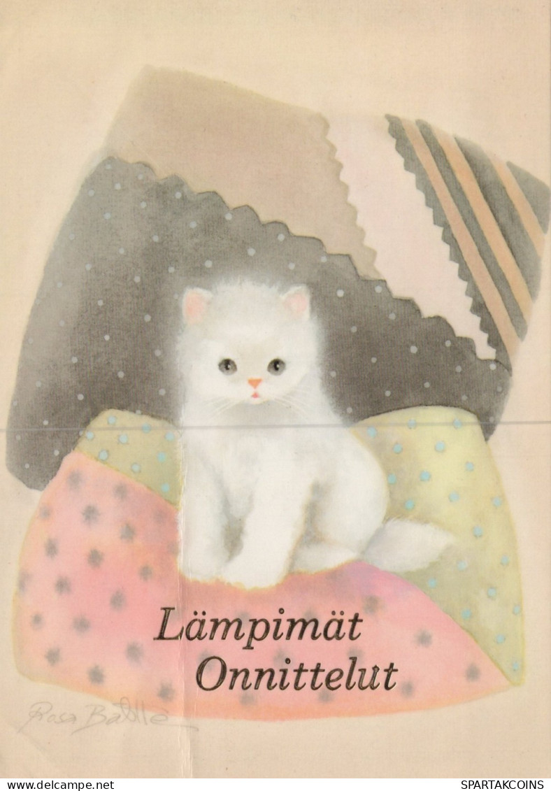 KATZE MIEZEKATZE Tier Vintage Ansichtskarte Postkarte CPSM #PAM161.DE - Katten