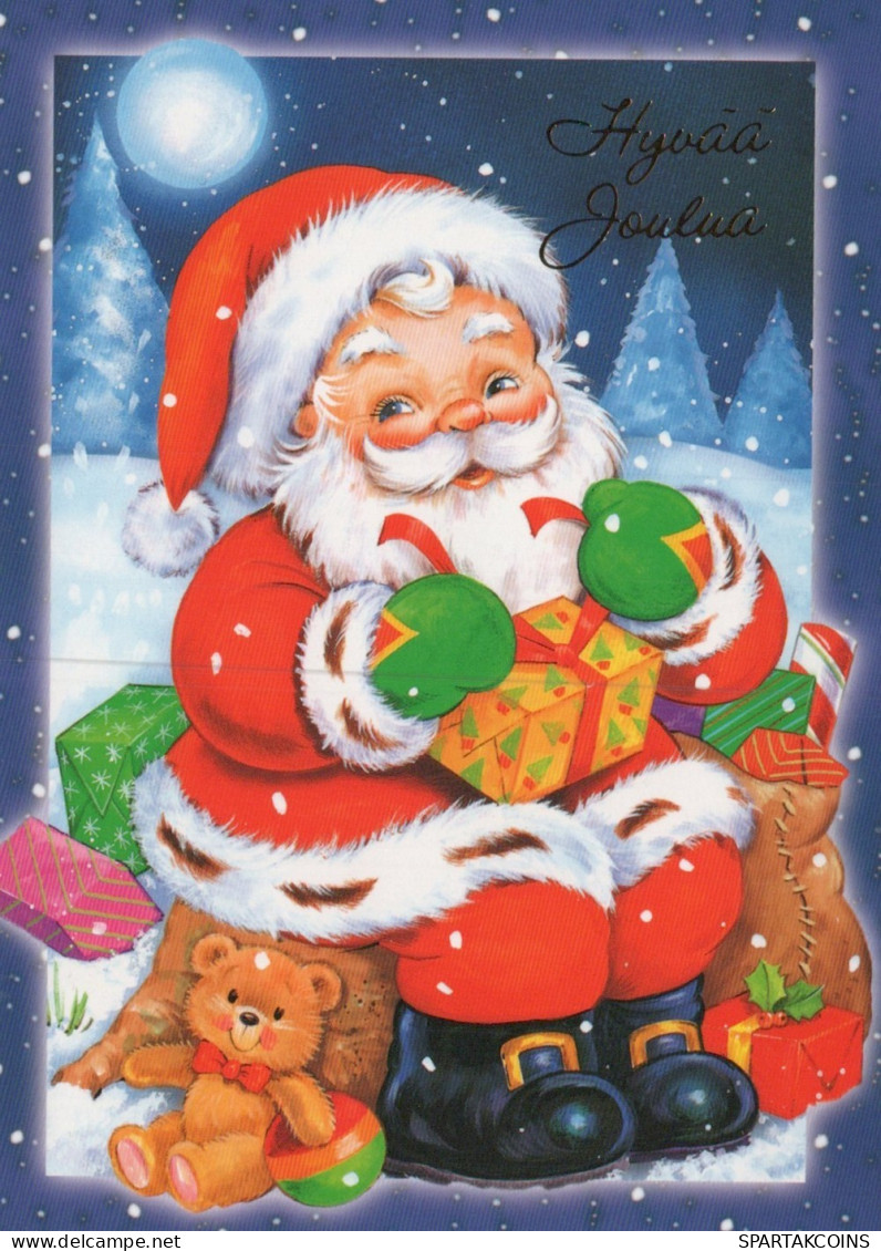 WEIHNACHTSMANN SANTA CLAUS WEIHNACHTSFERIEN Vintage Postkarte CPSM #PAK629.DE - Santa Claus