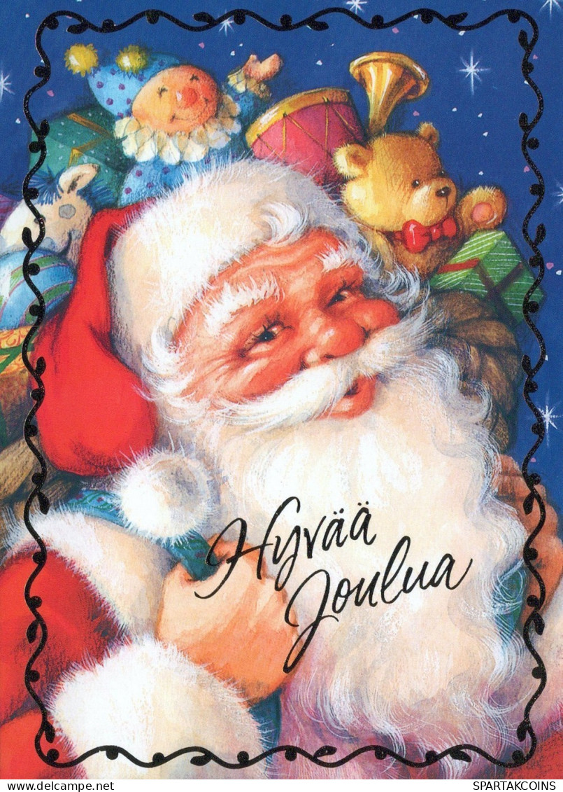 WEIHNACHTSMANN SANTA CLAUS WEIHNACHTSFERIEN Vintage Postkarte CPSM #PAJ854.DE - Santa Claus