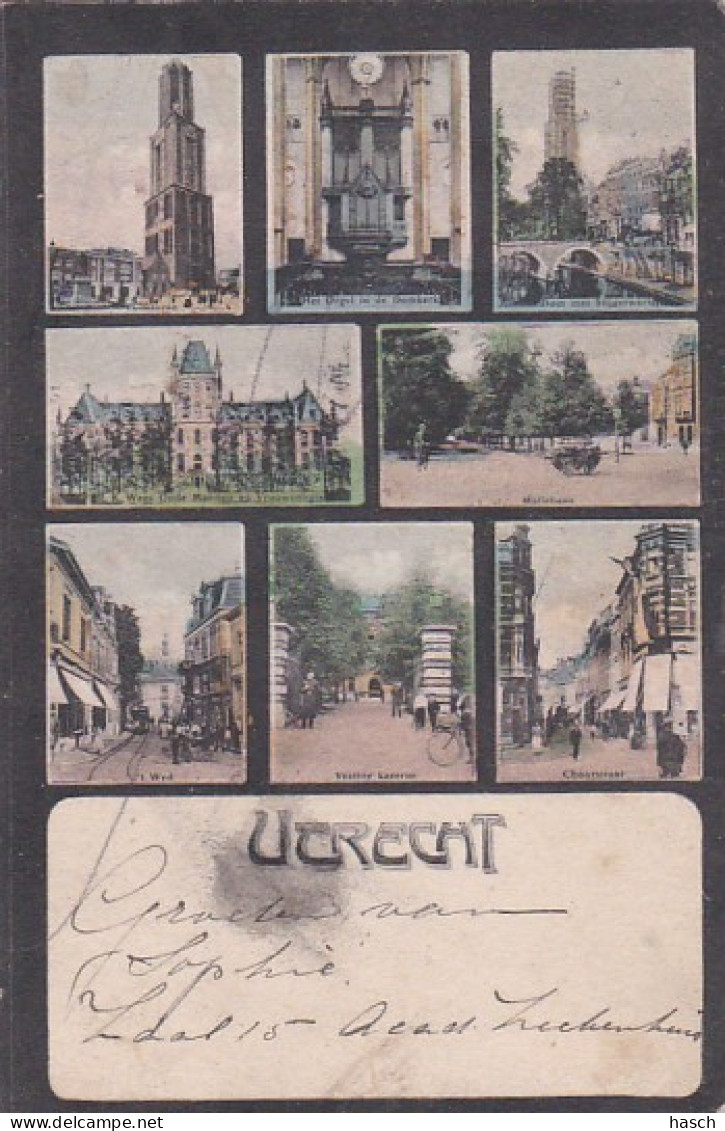 481843Utrecht, Multivues. (poststempel 1905) - Utrecht