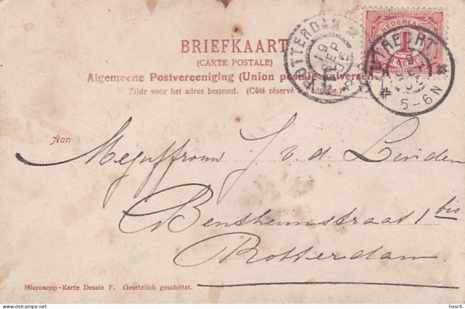 481843Utrecht, Multivues. (poststempel 1905) - Utrecht