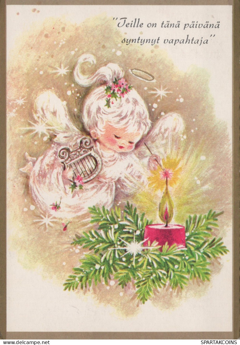 ENGEL WEIHNACHTSFERIEN Feiern & Feste Vintage Ansichtskarte Postkarte CPSM #PAH997.DE - Anges