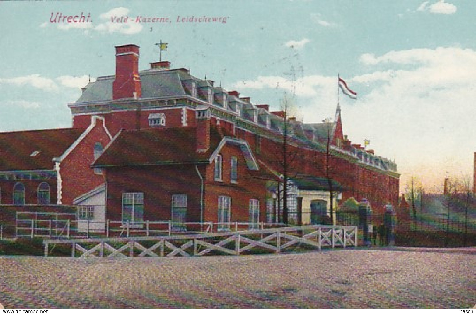 481862Utrecht. Veld Kazerne Leidscheweg. 1912. (diverse Vouwen) - Utrecht