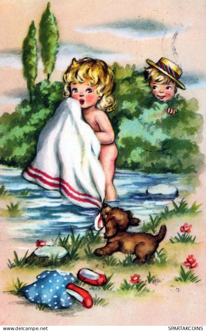 ENFANTS ENFANTS Scène S Paysages Vintage Carte Postale CPSMPF #PKG770.FR - Taferelen En Landschappen
